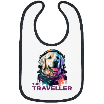 Discover Golden retriever space traveller Bibs