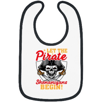 Discover Let The Pirate Shenanigans Begin Crossbones Pirates Bibs