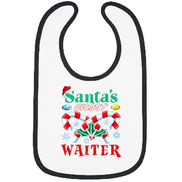 Discover Santas Nicest Waiter Christmas Naughty Or Nice List Bibs