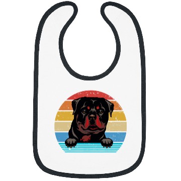 Discover Dog Rottweiler Retro vintages Rottweiler Bibs