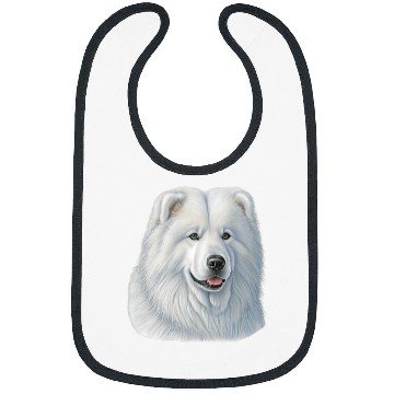 Discover Dog Samoyed Winter Dog Lover Samoyed Mom Bibs