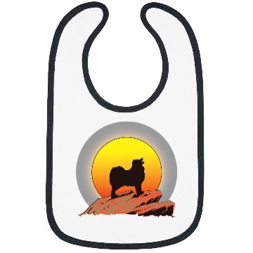 Discover Dog Samoyed Bjelkier Dog Sunrise Bibs