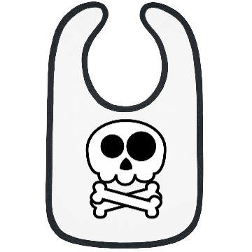 Discover Funny Skull and Crossbones Bibs
