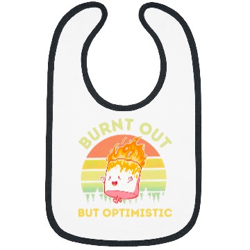 Discover Burnt Out But Optimistic Retro vintages Sunset Marshmallow Bibs