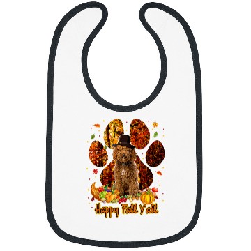 Discover Its Fall Yall Labradoodle Pilgrim Dog Paw Thanksgiving154 Bibs