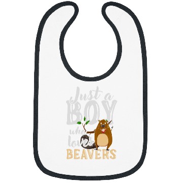 Discover Rodent Animal Lover Just A Boy Who Loves Beavers 21 Bibs