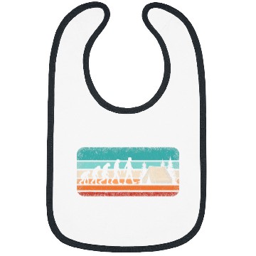 Discover Funny Camping Evolution Retro Camper Hiking Camp Bibs