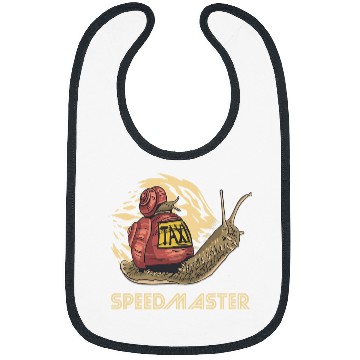 Discover Snail Speedmaster Taxi Speed Slug Lover Funny Snails Bibs