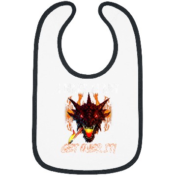 Discover Funny I make ai art get over it Fires breathing dragon Bibs
