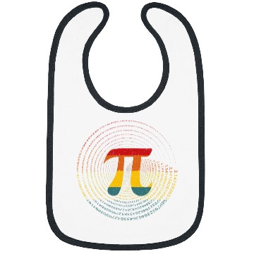 Discover Retro Pi 314 Math Science Teacher Student Nerd Funny Pi Day Bibs