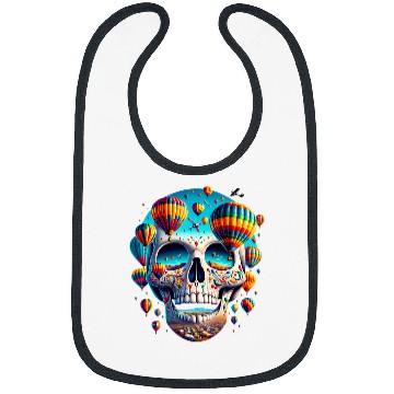 Discover Soaring Spirit Skull Balloon Flight Joy Balloon Albuquerque Bibs