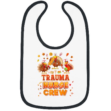 Discover trauma nurses crew turkey thanksgiving grateful fall leaves Bibs