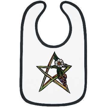 Discover Green Earth Star nature art pagan goddess Bibs