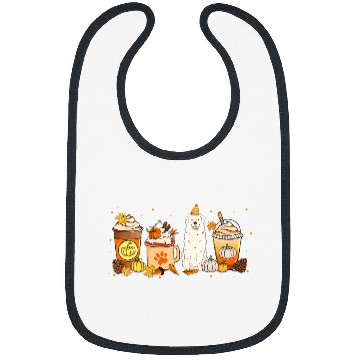 Discover Great Pyrenees Coffee Pumpkin Spice PYR Fall Thanksgiving Bibs