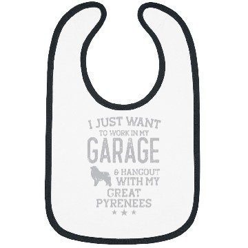 Discover Great Pyrenees Dad Car Garage Hangout Men Bibs