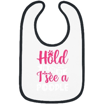 Discover Hold On I See A Poodle Bibs