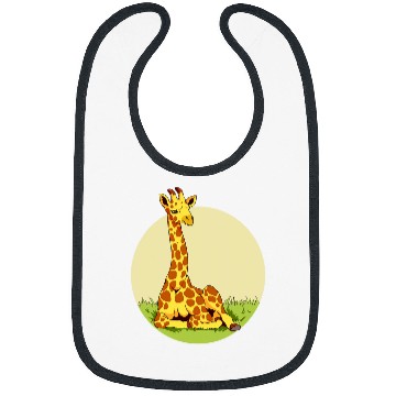 Discover Giraffe Art Gift Bibs