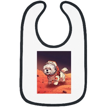 Discover Havanese Mars Funny Dog Astronaut Bibs
