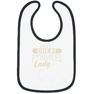 Discover Great Pyrenees Dog crazys Great Pyrenees Lady Bibs