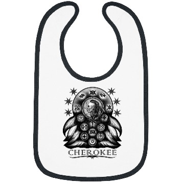 Discover Cherokee Indian Native American Warrior Dream Catcher Bibs