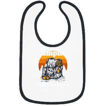 Discover Camping and Bull Terriers Kinda Day Bully Camper Bibs
