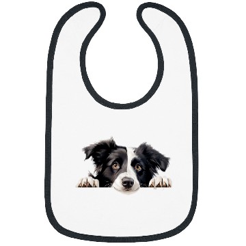 Discover Cute Border Collie For Dog Lovers Bibs