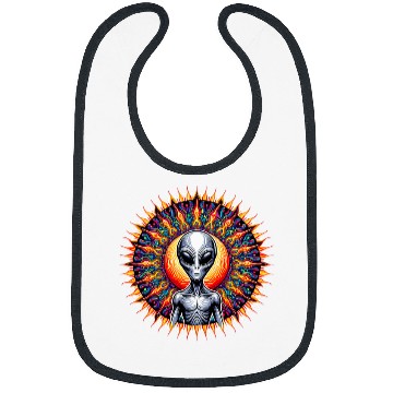 Discover Cosmic Encounter Alien Tee psychedelics UFO Art 7 Bibs