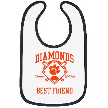 Discover Clemson Tigers Softball Diamond Purple Officially Licensed Bibs