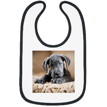Discover Great Dane Puppy Close Up Bibs