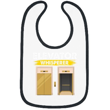 Discover Elevator Whisperer Elevator Mechanic Novelty Graphic Bibs
