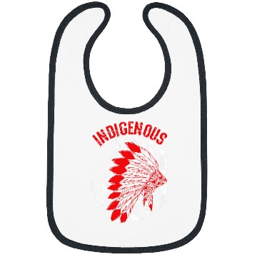 Discover Indigenous Native Americans antis Columbus Day American Pride Bibs