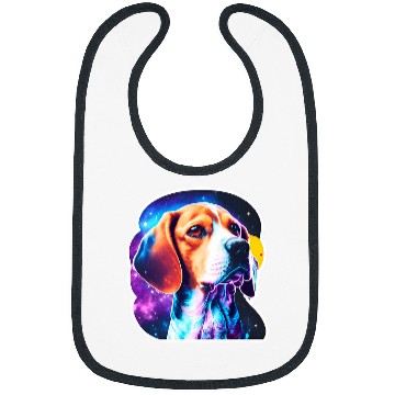 Discover Cosmic Canine Quest Beagle Among Galactic Wonders Bibs