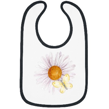 Discover Spring Time Flower and Butterfly Bibs