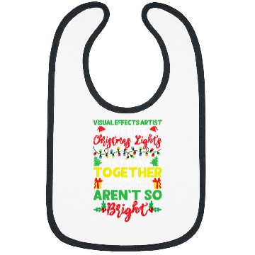 Discover Christmas Light Visual Effects Artist xmass Holiday Bibs
