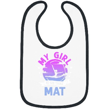 Discover Gymnast My Girl Is On That Mat Gymnastics Dad Mom Bibs