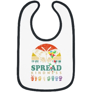 Discover Spread Kindness Matters Language Inspirational Butterfly 21 Bibs