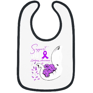 Discover Epilepsy Awareness Support Squad Elephant Bibs