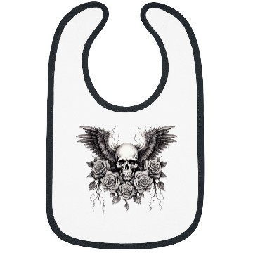 Discover Gothic Angel Wings Roses Grunge Alternative Rocker Bibs