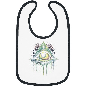 Discover Goth Eye Spiritual Enlightenment Witchcraft Third Eyeball Bibs