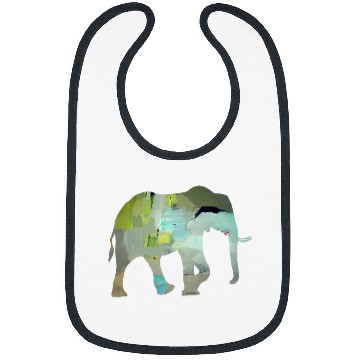 Discover ELEPHANT ART SILHOUETTE Bibs