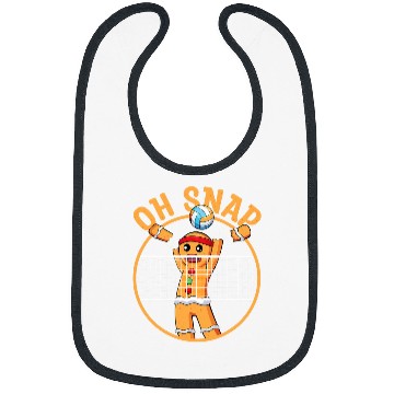 Discover Christmas Volleyball Gingerbread Man Blocker Oh Snap Bibs