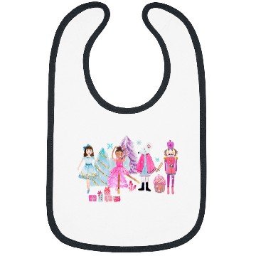 Discover Christmas Nutcracker Ballet Sugar Plum Fairy Pajamas Girls Bibs