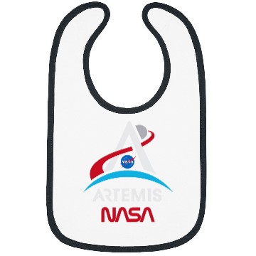 Discover Lacrosse Gift NASA Artemis Mission Worm Logo Bibs