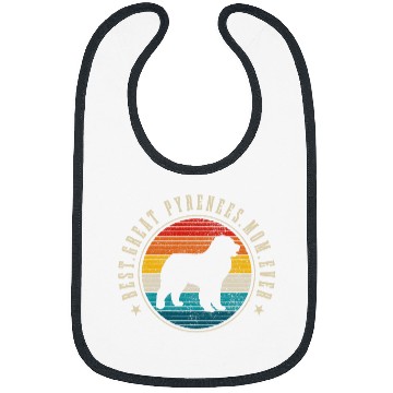 Discover Great Pyrenees Mom Funny Dog vintages Great Pyrenees Bibs