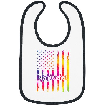 Discover STEM Teacher US Flag Science Technology Engineering Math 21 Bibs