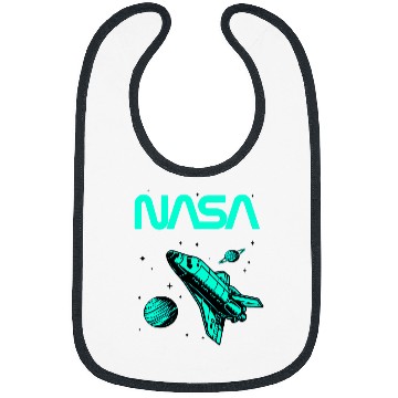 Discover Lacrosse Gift NASA Space Shuttle Saturn Planet Worm Logo 21 Bibs