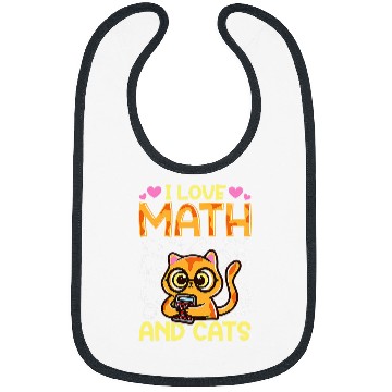 Discover Math Nerd Math Teacher Cat Lover I Love Math And Cats 28 Bibs