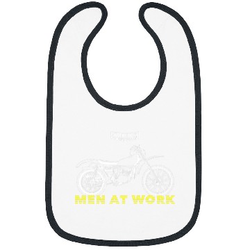 Discover Men At Work Motocross Enduro Motorcycle Tee Bibs