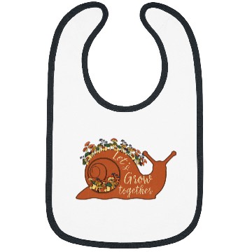 Discover Mushroom Snail Lets Grow Together Foraging Morel Hunter Bibs