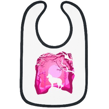Discover Border Collie Retro Pink Border Collie Dog Bibs